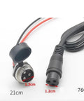 Built Tough Heavy Duty EV Charging Port Adapter with connectors, 76cm cable length, designed for smooth electric vehicle plug setup.