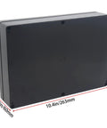 Heavy Duty IP67 Waterproof Junction Box Made From Tough ABS Plastic Electronic Enclosure For DIY Electrical Tasks Indoor Or Outdoor Black Case dimensions 10.4in x 7.2in x 2.4in.