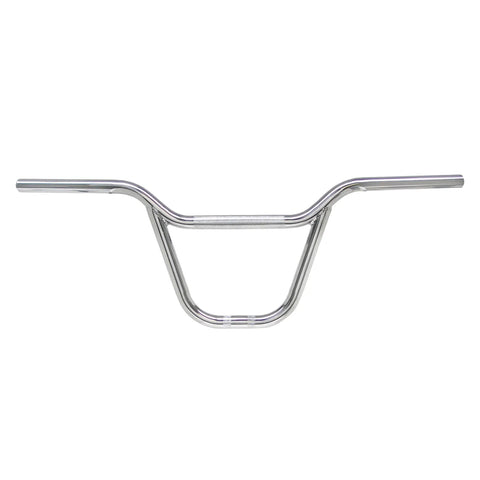 Freestyle BMX Handlebars Chrome Plated Steel for Street and Park Riding Trick Ready Performance with Twist Resistant Build