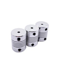 Knockout D19L25 Flexible Encoder Coupler With Plug And Play Setup For Stepper Motors And Cnc Engravers, aluminum, 6mm to 8mm bore.