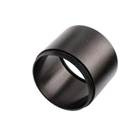 Pro Grade Spacer Ring Set For Astro Imaging M42x0.75 Threads 1.25 Inch Kit black aluminum spacer close-up view