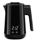 Black 850Ml Small Electric Kettle With Temperature Control Your Quick Heat Buddy 800W Fast Boil Double Wall 304 Stainless Steel