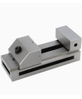 Heavy Duty Machine Vise With Quick Adjust Sliding Jaws Built Tough For Lathes Mills And Cnc Workbenches, showing sleek metal design.