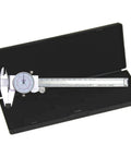 Dial Caliper 6 Inch 150 mm With Dual Reading Scale Metric And SAE Inches Handy Pro Grade Stainless Steel Precision Tool in case