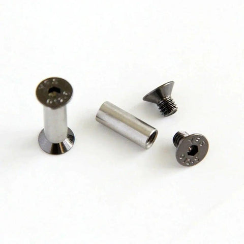 10 Piece Knife Handle Bolt Rivet Screw Fastener Nut Kit For DIY Projects, M4 Screws, 416 Steel Hardened To HRC 39 To 44