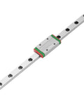 200mm LML9H Miniature Linear Guide Rail, 9mm Width Linear Motion Rail with Slide Block, 4 - Point Contact Design close-up on white