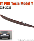 Right Side Rear Bumper Reflector Light For Tesla Model Y 2021 2022 viewed from side, red marker lens trim 149581800C.