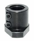 Beefy Heavy Duty Carbon Steel Bracket Guide Shaft Supports With Flanged Slit Strut Clamps And Tube Clamp Connectors, 35 mm Bore