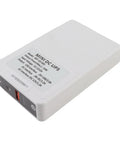Mini UPS Battery Backup 8000Mah For Router Modem And Wifi Gear With 25W Output, compact white unit with USB ports.