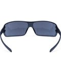 Ultra Lightweight Wraparound Safety Glasses Built Tough For The Daily Grind Featherweight Workplace Eyewear front view with dark gray lens.