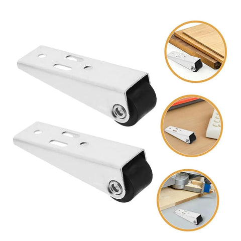 Heavy Duty Bottom Support Rollers For Sagging Barn Doors Knock Out Whining With Whisper Quiet Sliding Casters Dual Mount Upgrade Kit.