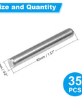 35 Pcs 5mm By 40mm Stainless Steel Shelf Dowel Pins And Shelf Support Pegs For Cabinets And Furniture Fixing, Rust Resistant 304