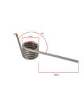 Beefy Torsion Springs Set For Fireplaces With Sliding Doors, 4 Pack, 304 stainless steel, 2mm wire, 15mm outer diameter, 122° deflection