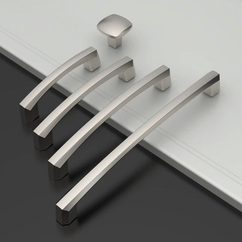 10 Pack Brushed Satin Nickel Cabinet Pulls For 5 Inch Hole Centers Durable Metal Construction Kitchen Cabinet Handles And Drawer Pulls