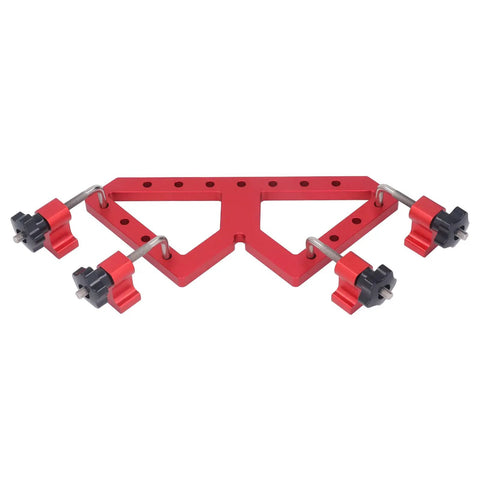 Adjustable Right Angle Woodworking Clamp For Precision Projects Lightweight Aluminum Alloy Fixture 0 To 90 Degree Clamping Angle Red