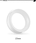 Clear Silicone Ear Gauges 22mm Pairs Tunnels Plugs Set Thin Flexible Double Flared Earring Retainer Kit 22mm diameter