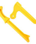 Yellow Plastic Push Stick Safety Push Block Two Pack With Ergonomic Handle for Router Table Band Saw Table Saw and Jointer.