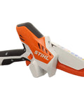 GTA 26 Cordless Wood Cutter Set with AS 2 Battery and AL 1 Charger, lightweight orange tool for small wood cutting projects.