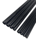 Four Piece Hollow Fiberglass Rod Set For Tents, Drones, And DIY Projects, Black Glass Fiber Tubes With 3 To 14 Mm Diameter