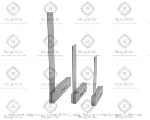 Machinist Try Square Set Of Four Sizes For Woodworking And Metalworking DIY Right Angle Measuring Tool