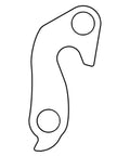 Outline of Derailleur Hanger 11 Rear Dropout For 11 Speed Bikes, Compatible With Various Frame Models, Replacement Part 9893-4291