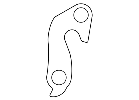Outline of Derailleur Hanger 11 Rear Dropout For 11 Speed Bikes, Compatible With Various Frame Models, Replacement Part 9893-4291