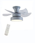 Ceiling Fan with Light 6 Speeds Control Modern for Living Room Bedroom 36W with gray motor and remote control.