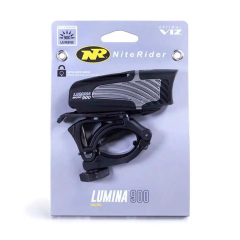 Packaging of the Micro 900 Front Bike Light LED USB Rechargeable Water Resistant For Mountain Road City And Urban Cycling