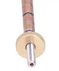 Pro Horett Stainless Steel Woodturning Pen Mandrel With Morse 2 Taper Shank showing detailed metal shaft and grip mechanism.