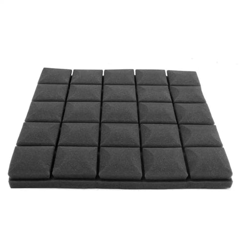 Professional Grade High Density Soundproof Foam Wall Panels For Home Studios And Lounges Killing Echoes While Cranking Audio Output To Dope Levels, black square soundproof tiles.