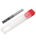 Pro Grade Heavy Duty Carbide End Mill With Square Nose For Hardened Steel, TiAlN Coated, 17 64th Inch Cutting Diameter, Four Flutes