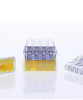 Push-In Wire Connectors Assorted Pack 2-Port 3-Port 4-Port 75 Pieces No-Twist Design with clear shells, front and side views