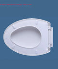 Premium Elongated Bidet Toilet Seat With Smart Heated Sitter And Silent Soft Close Hinges Hassle Free Mounting Smooth Dampening Action For A Total Bathroom Glow Up Slick And Super Comfy, top view of the waterproof design.