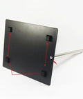Underside of Adjustable 360 Degree Rotary Hot Air Hand Piece Holder Stand Clamp showing clamp attachment points and metal arm