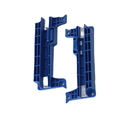 Blue components of the Dope Precision Aluminum Router Sled For Flawless Flattening Of Wood Boards End Faces And Resin Projects.