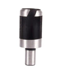 Top Shelf Eight Piece Wood Plug Cutter Set With Straight And Tapered Chamfer Drill Bits feature close-up of sharp plug cutter bit.
