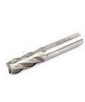 End Mill With Helical Groove 16mm 4 Flute Straight Shank Milling Cutter 95mm Overall Length 16mm Cutting Depth