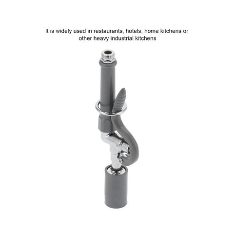 Commercial Sink Sprayer Kit With High Pressure Rinse, Rubber Nozzle Prevents Lime Build-Up, Easy-Press Lever