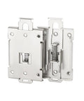 2 Pack 35mm DIN Rail Mount Brackets Stainless Steel Rail Fixing Clips Adapters For Single Phase Solid State Relays 2.54 By 1.73 Inches Durable Easy Install