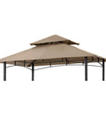 Grill Gazebo Replacement Canopy Top for Model LGG001PSTF Beige Waterproof 100 Percent Polyester Fabric Meets CPAI 84 Fire Retardant Standard
