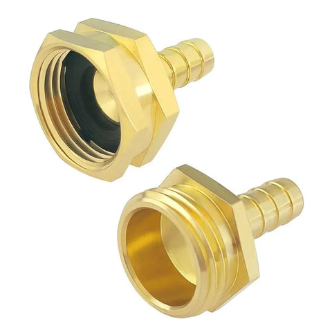 3/8 Inch Garden Hose Repair Kit With Brass Mender Ends Male And Female Connectors And Clamps For Leak Proof Outdoor Watering