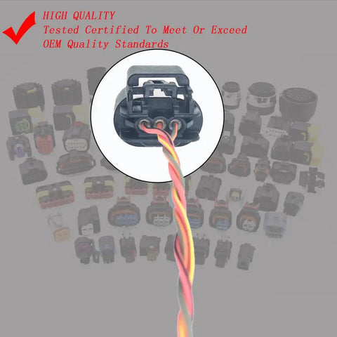 No Sweat Swap Battery Current Sensor Connector Harness Plug Compatible With Buick Allure Cascada close-up of wiring connector