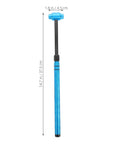 Pro Grade Multi Head Paintless Dent Removal Hammer Kit, blue alloy hammer, 14.7 in long, for precise dent repair.