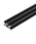Top Notch 2040 V Slot Aluminum Extrusion Profile Black Anodized 6063 T5 Alloy for CNC DIY, showing multi-channel design.
