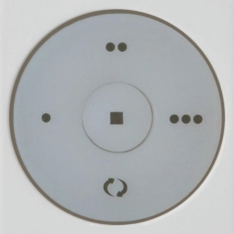 Wall control for Aire Ceiling Fan With Full Function Wall Control For Easy Cooling, traditional white and gray finish design.