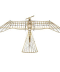 Top view of 3D Wood Puzzle Kit Of Etrich Taube WW1 Vintage Airplane DIY Laser Cut Balsa Build For Adults