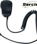 Remote Shoulder Speaker Microphone With PTT 1 Pin 2.5mm Handheld Mic For Two Way Radios - Clear Audio And Noise Resistant, Coiled Cable