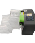 Compact Air Pillow Maker Machine creates bubble cushions, featuring adjustable settings and rapid inflate for 16 inch rolls.