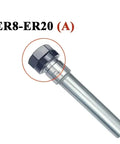 Heavy Duty 60L 100L 150L Collet Chuck Holder For CNC Milling And Lathe With High Hardness Lengthened Design for ER8-ER20 compatibility.