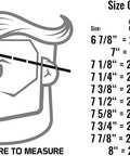 Illustration showing head measurement guide and size chart for 8 Panel Welding Beanie Cap For Protection 100% Cotton Duck Canvas Exterior Heavy Duty Welder Hat For Men Durable Comfortable Fit 10 Oz Workwear Cap No Unicorn Peak.
